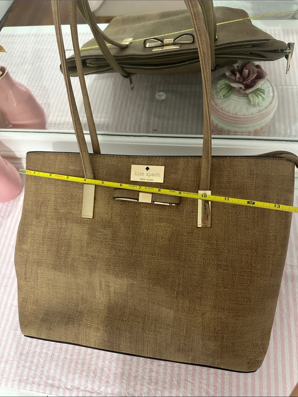 kate spade Tan Bow-Accent Tote - Picture 10 of 10